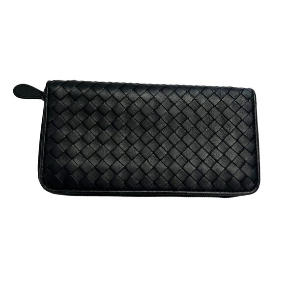 Bottega Veneta Zip Around Wallet in Intrecciato Nappa Leather - Picture 1 of 4
